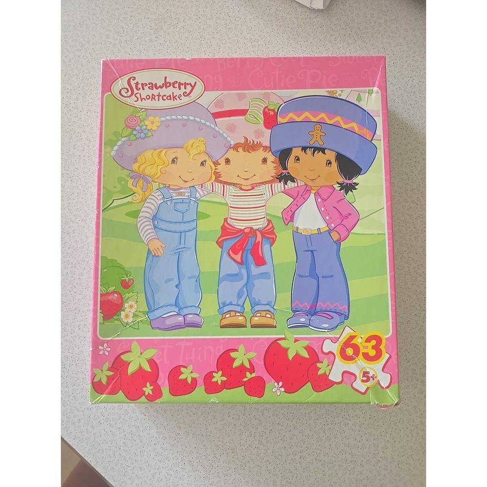 Strawberry Shortcake Puzzle Berry Best‎ Friends 63 PC 11x12.5 2005 Complete